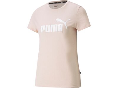 PUMA Damen Shirt ESS Logo Heather Tee Pink