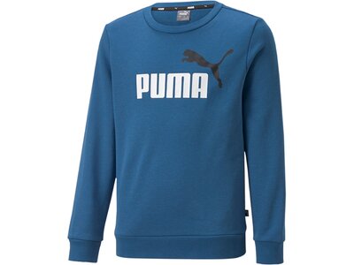PUMA Kinder Sweatshirt ESS 2 Col Big Logo Crew Blau