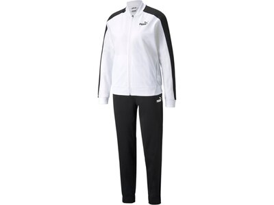 PUMA Damen Sportanzug Baseball Tricot Suit cl Weiß