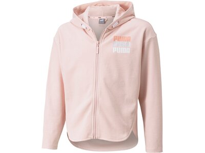 PUMA Kinder Sweatshirt Alpha Full-Zip Jacket TR G Pink