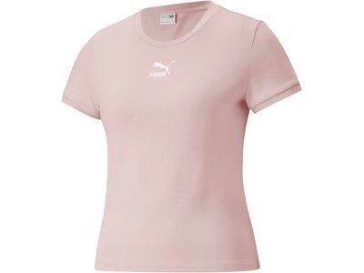 PUMA Damen Shirt Classics Fitted Tee Pink