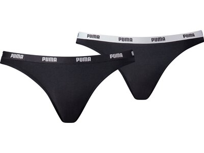 PUMA Damen-Bikiniunterwäsche 2er-Pack Schwarz