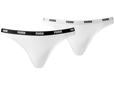 PUMA Damen-Bikiniunterwäsche 2er-Pack Weiß