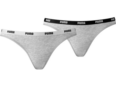 PUMA Damen-Bikiniunterwäsche 2er-Pack Grau