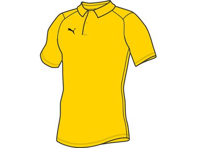PUMA Fußball - Teamsport Textil - Poloshirts LIGA Casuals Poloshirt Dunkel Gelb