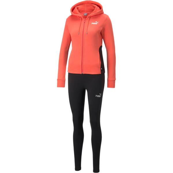PUMA Damen Sportanzug Metallic Sweat Suit FL › Pink  - Onlineshop Intersport