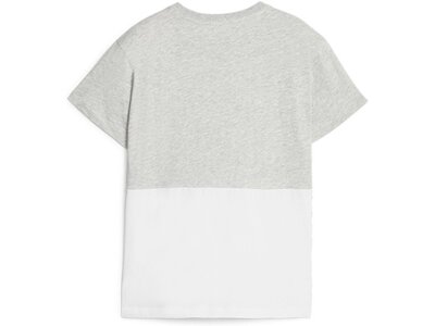 PUMA Kinder Shirt POWER Colorblock Tee Grau