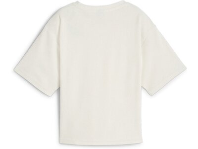 PUMA Damen Shirt ESS Elevated Relaxed Cropp Weiß