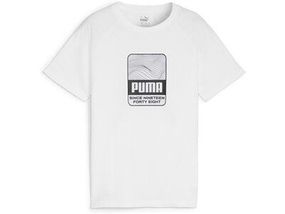 PUMA Kinder Shirt ACTIVE SPORTS Graphic Tee Weiß