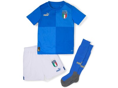 PUMA Kinder Fantrikot FIGC Home Minikit Blau