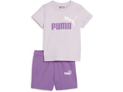 PUMA Kinder Sportanzug Minicats Tee Shorts Set Lila