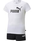 Vorschau: PUMA Kinder Sportanzug Logo Tee Shorts Set G
