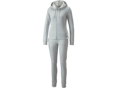 PUMA Damen Sportanzug Classic Hooded Sweat Suit Grau