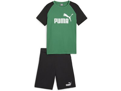 PUMA Kinder Sportanzug Short Polyester Set B Grau