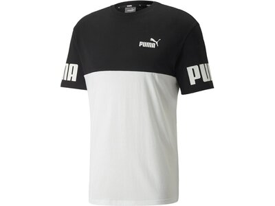PUMA Herren Shirt Puma Power Colorblock Tee Grau