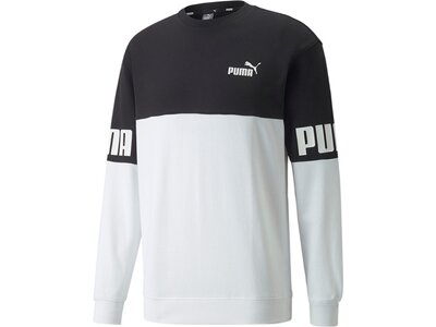 PUMA Herren Sweatshirt Puma Power Colorblock Crew Schwarz