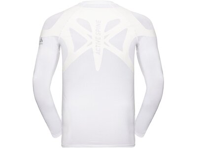 ODLO Herren Baselayer Langarm-Shirt ACTIVE SPINE LIGHT Weiß