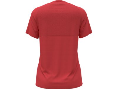 ODLO Damen T-shirt s/s crew neck ESSENTIA Rot