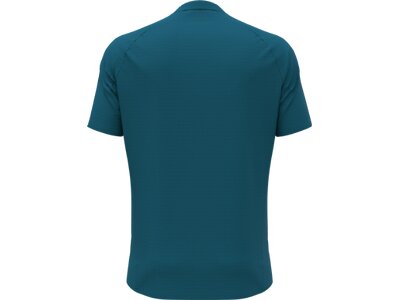 ODLO Herren T-shirt s/s 1/2 zip ESSENTIAL Blau