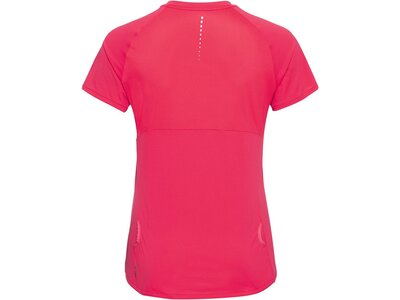 ODLO Damen T-shirt s/s 1/2 zip AXALP TRAI Rot