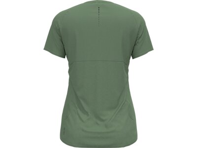 ODLO Damen T-shirt s/s 1/2 zip AXALP TRAI Grün