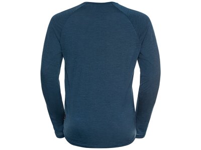 ODLO Herren Shirt T-shirt l/s crew neck CONCORD Blau