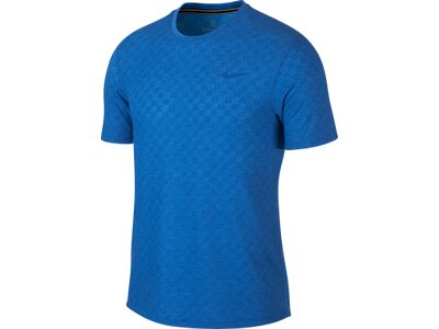 NIKE Herren Tennisshirt "Challenger" Kurzarm Blau