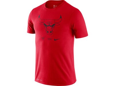NIKE Herren Basketball T-Shirt "NBA Bull Logo" Rot