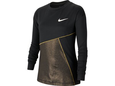 NIKE Mädchen Trainingsshirt "Nike Pro Warm" Langarm Schwarz