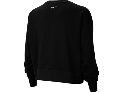 NIKE Damen Sweatshirt "Nike Dri-FIT Get Fit Womens Fleece Sparkle Training Top" Schwarz