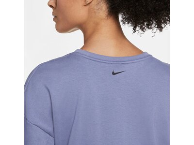 NIKE Damen Sweatshirt "Nike Dri-FIT Get Fit Womens Fleece Sparkle Training Top" Weiß