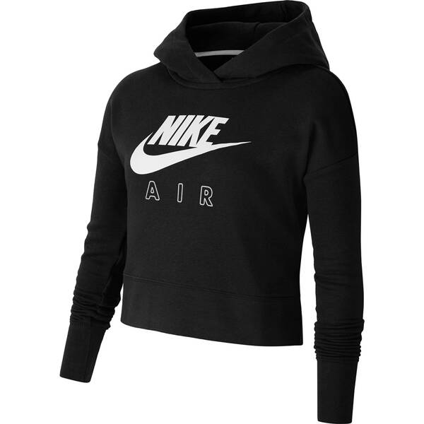 NIKE Mädchen Trainingssweater Nike Air, Größe S in BLACK/WHITE/WHITE CZ6234