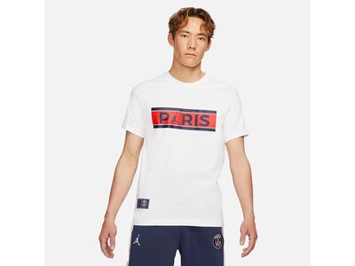 NIKE Herren T-Shirt Paris Saint-Germain Wordmark Weiß
