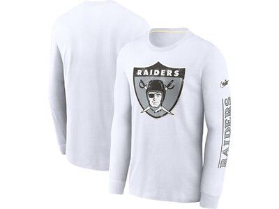 NIKE Herren Shirt Las Vegas Raiders Nike LS Fashion Top Weiß