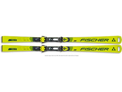 FISCHER Herren Racing Ski RC4 WC CT M-PLATE + RC4 Z13 FF Gelb