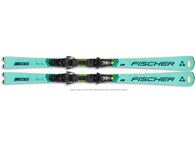 FISCHER Damen Racing Ski RC4 WC SC MT + RSX 12 PR Grün