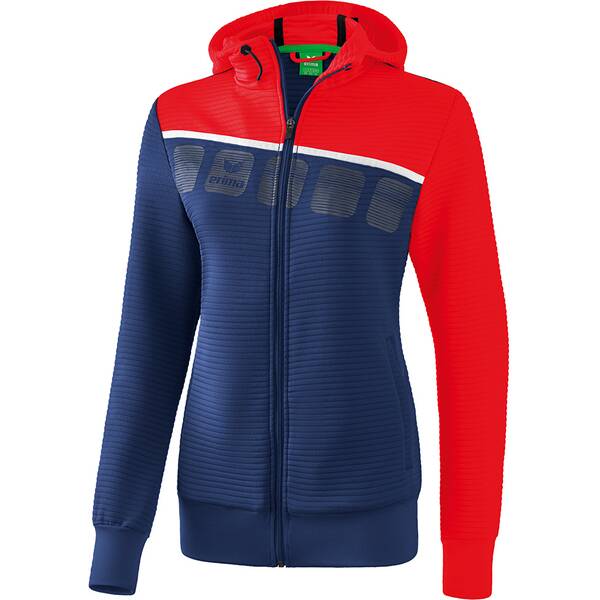 ERIMA Fußball - Teamsport Textil - Jacken 5-C Trainingsjacke mit Kapuze Damen
