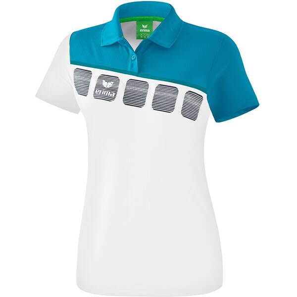ERIMA Fußball Teamsport Textil Poloshirts 5 C Poloshirt Damen › Weiß  - Onlineshop Intersport