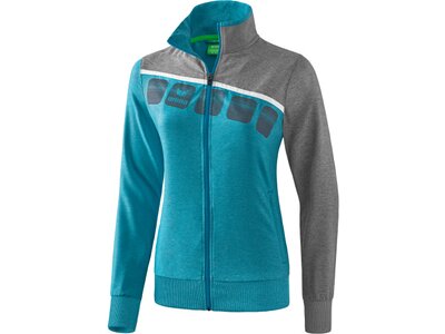 ERIMA Fußball - Teamsport Textil - Jacken 5-C Präsentationsjacke Damen Blau