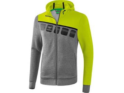 ERIMA Fußball - Teamsport Textil - Jacken 5-C Trainingsjacke mit Kapuze Kids Grau