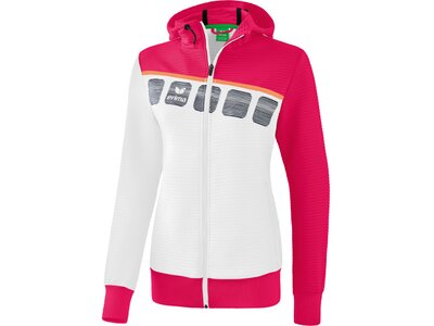 ERIMA Fußball - Teamsport Textil - Jacken 5-C Trainingsjacke mit Kapuze Damen Rot