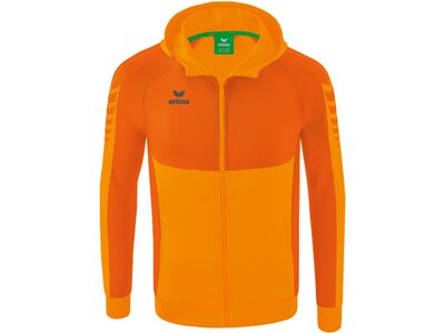ERIMA Herren Six Wings Trainingsjacke mit Kapuze Orange