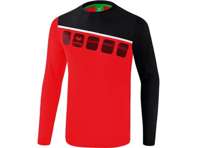 ERIMA Fußball - Teamsport Textil - Sweatshirts 5-C Longsleeve Kids Rot