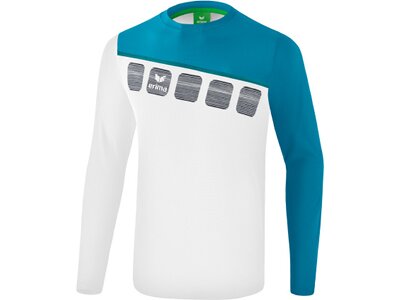 ERIMA Fußball - Teamsport Textil - Sweatshirts 5-C Longsleeve Kids Weiß