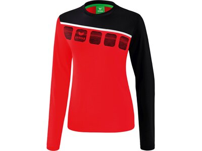 ERIMA Fußball - Teamsport Textil - Sweatshirts 5-C Longsleeve Damen Rot