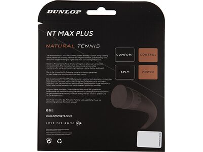 DUNLOP Tennissaite "NT MAX PLUS" 1.25mm 12m Set Schwarz