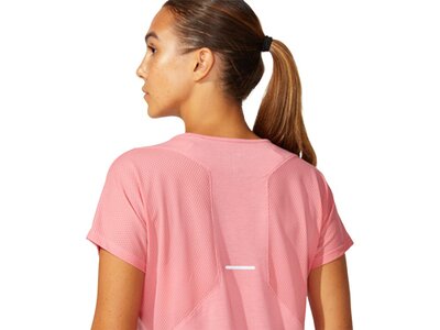 ASICS Damen T-Shirt V-NECK SS TOP Rot