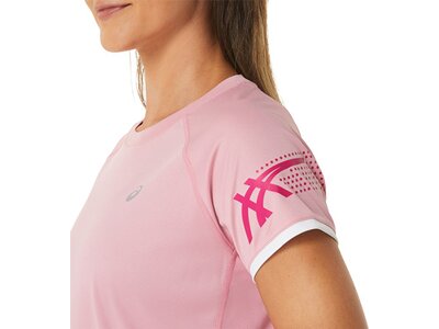 ASICS Damen T-Shirt ICON SS TOP Pink