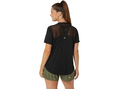 ASICS Damen T-Shirt ROAD V-NECK SS TOP Braun