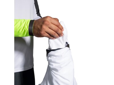 BROOKS Herren Laufjacket Run Visible Convertible Jacket Weiß